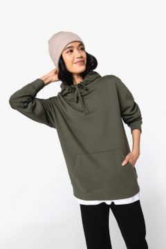 Unisex Kapuzen-Sweatshirt mit hängenden Schultern aus gebürstetem Molton, Foto 5