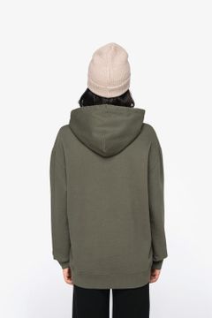Unisex Kapuzen-Sweatshirt mit hängenden Schultern aus gebürstetem Molton, Foto 8