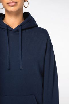 Unisex Kapuzen-Sweatshirt mit hängenden Schultern aus gebürstetem Molton, Foto 10