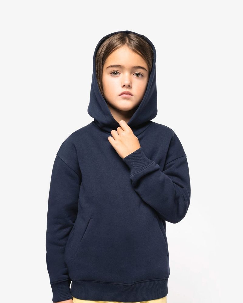 Oversize Kapuzensweatshirt für Kinder - Ivory