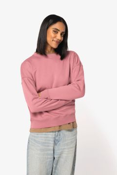 Sweatshirt mit Rundhalsausschnitt und überschnittenen Schultern, Damen, Foto 3