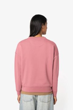 Sweatshirt mit Rundhalsausschnitt und überschnittenen Schultern, Damen, Foto 4