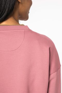 Sweatshirt mit Rundhalsausschnitt und überschnittenen Schultern, Damen, Foto 6