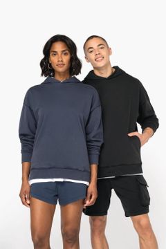 Ausgewaschenes Oversize Unisex-Kapuzensweatshirt, Foto 2