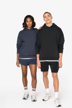 Ausgewaschenes Oversize Unisex-Kapuzensweatshirt, Foto 3