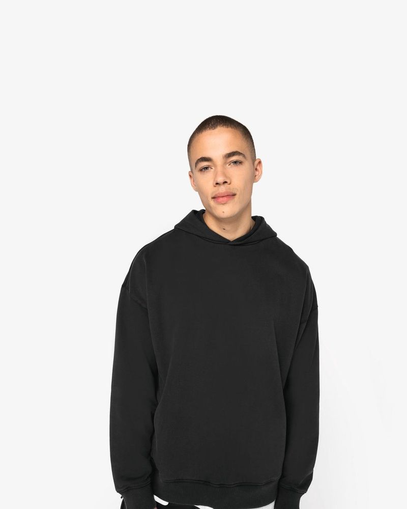 Ausgewaschenes Oversize Unisex-Kapuzensweatshirt - Washed Navy Blue