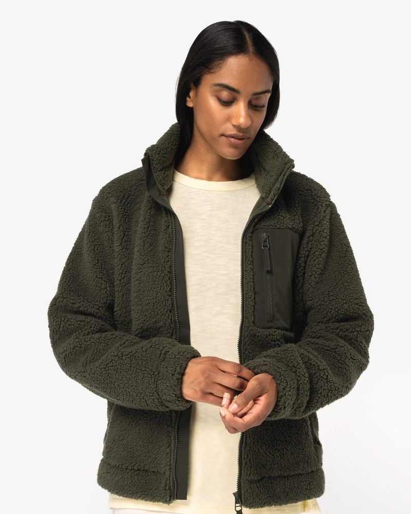 Unisex Sherpajacke - Wet Sand / Driftwood