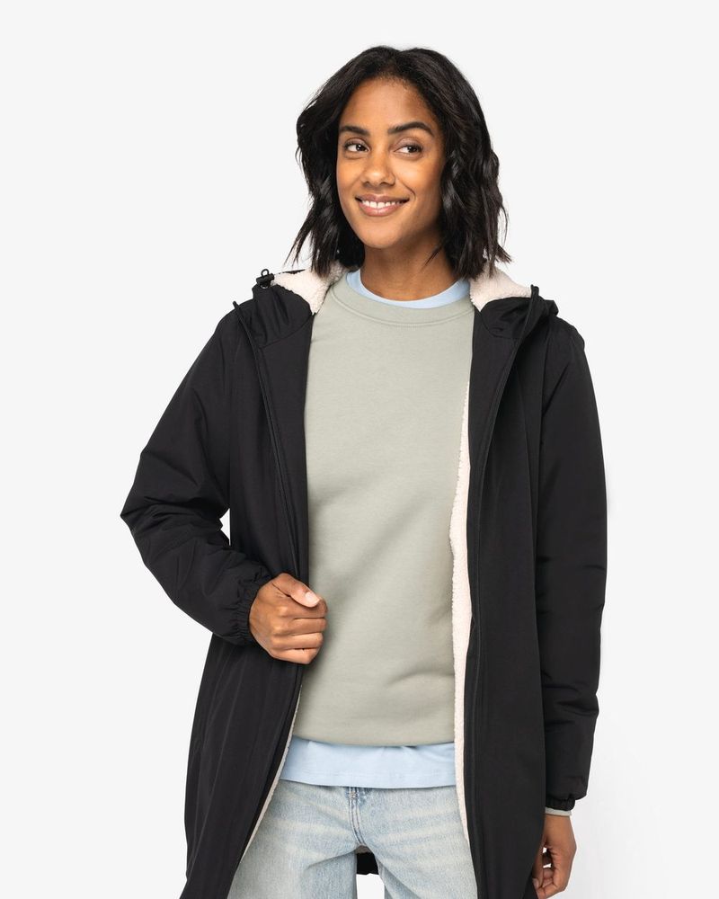 Vollständige wasserdichte und gefütterte Sherpa Unisex-Jacke - Organic Khaki