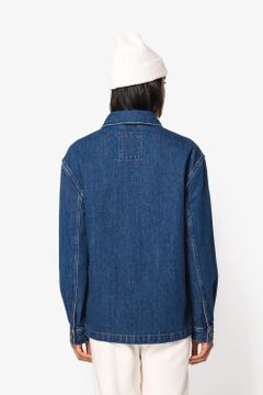 Unisex-Jeansjacke mit überschnittenen Schultern, Foto 5