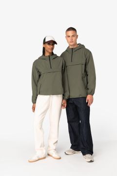 Wasserdichte Unisex-Windjacke mit Viertel-Reißverschluss, Foto 2