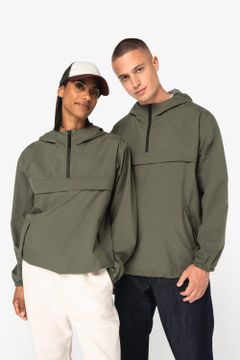 Wasserdichte Unisex-Windjacke mit Viertel-Reißverschluss, Foto 3