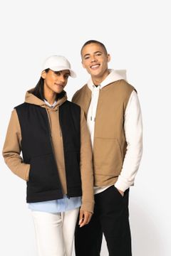 Gesteppte Unisex-Twill-Bodywarmer mit Teddykragen, Foto 5