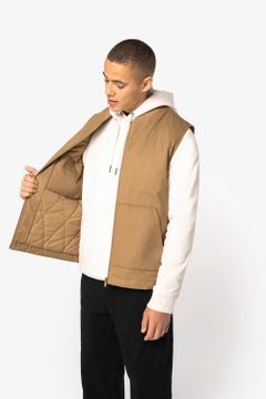 Gesteppte Unisex-Twill-Bodywarmer mit Teddykragen, Foto 6