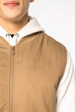 Gesteppte Unisex-Twill-Bodywarmer mit Teddykragen, Foto 8