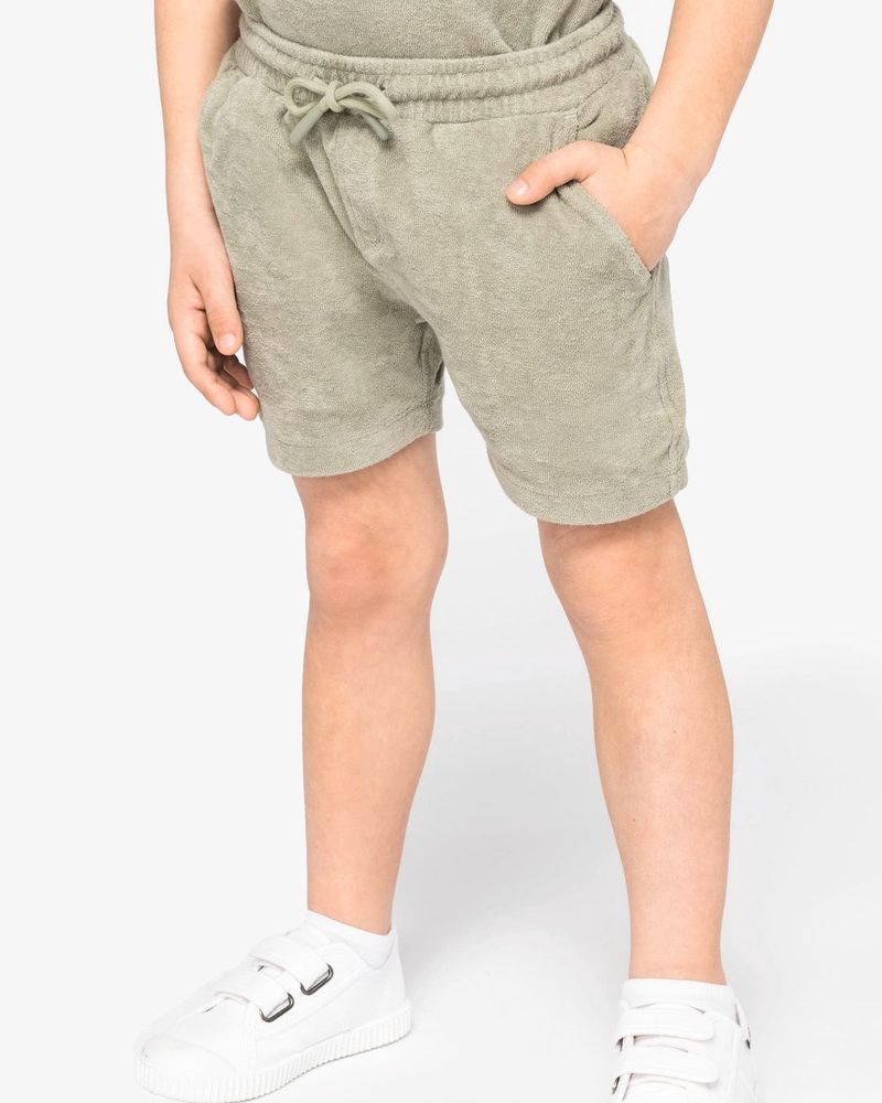 Shorts aus Frottee für Jungen - Ivory