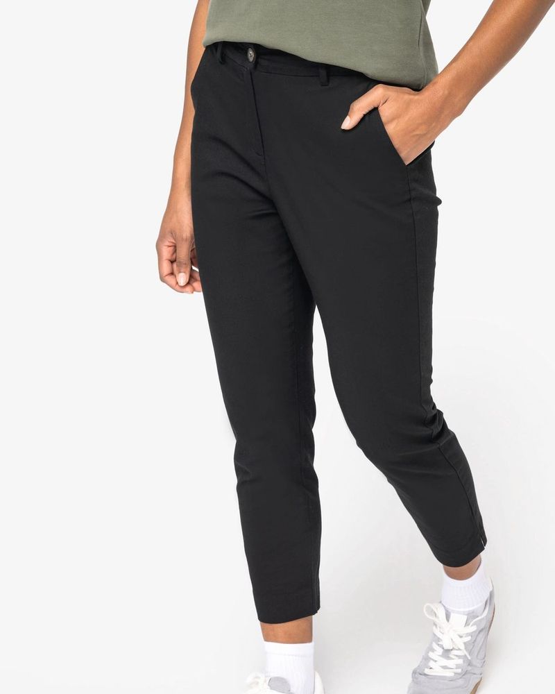 7/8-Damen Chinohose - White