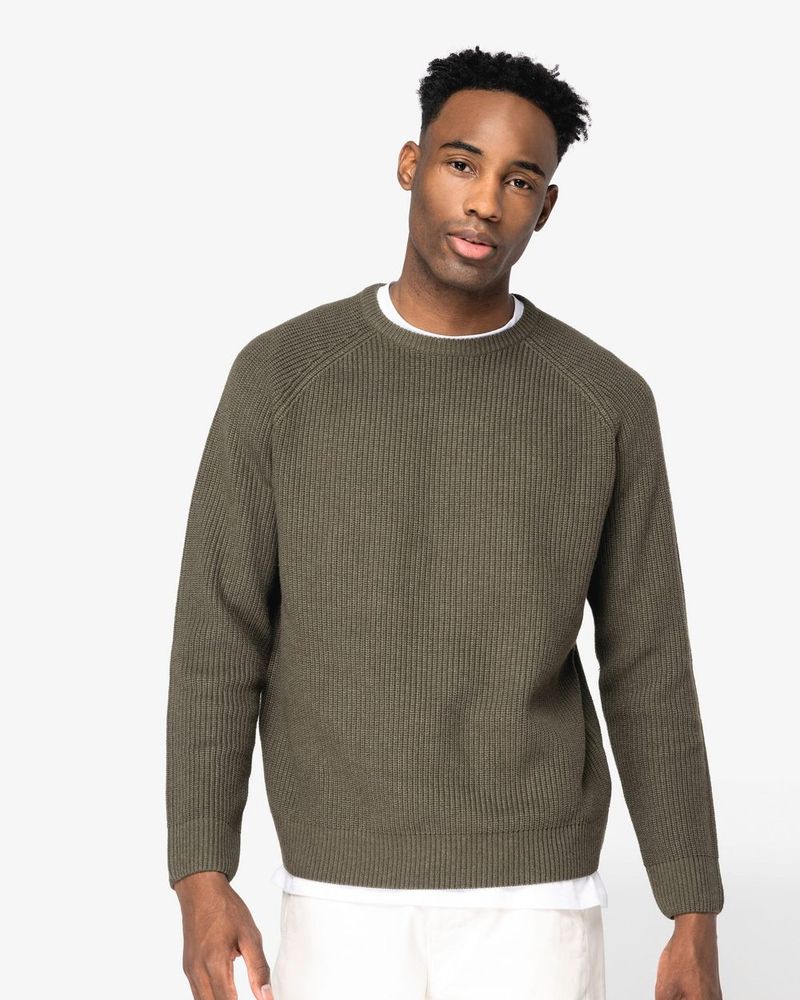 Herrenpullover in Grobstrick - Toffee